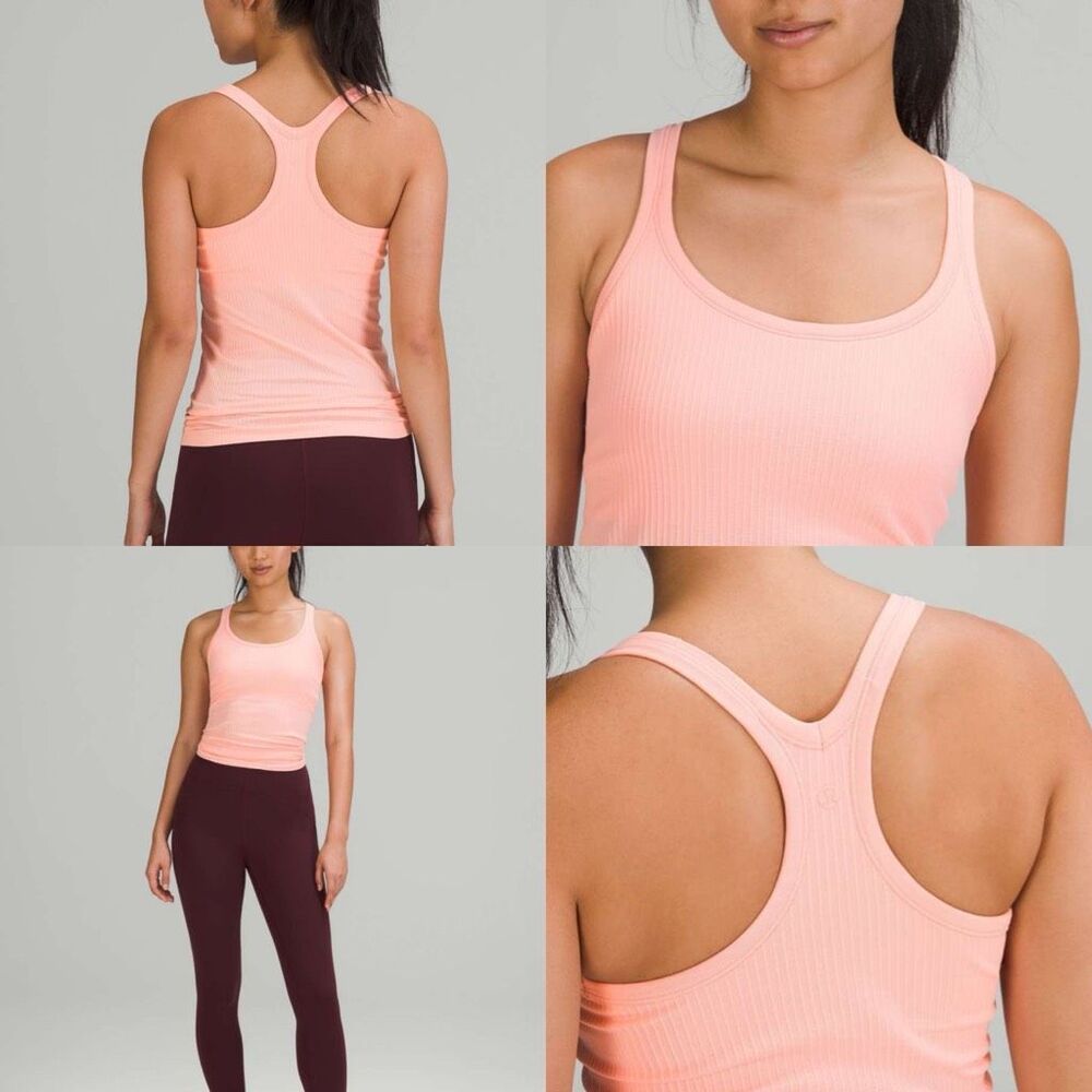 Lululemon Ebb to Street Tank Top Dew Pink size 4
